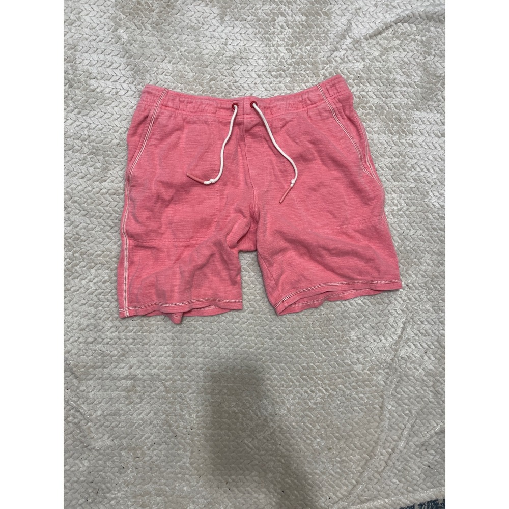 Tommy Bahama Mens Coral Pink Slub Knit Lounge Drawstring Shorts Large